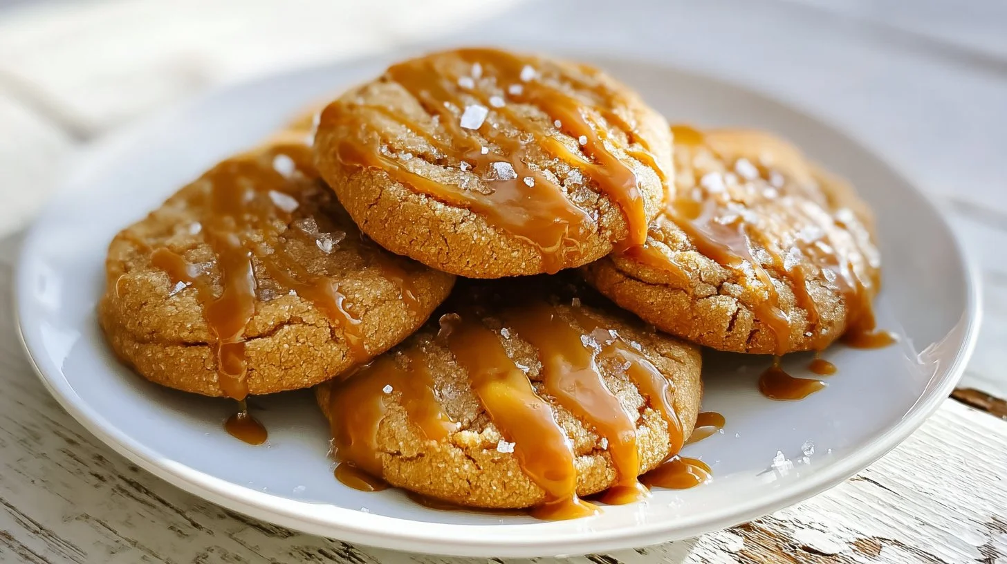 Crispy Salted Caramel Cookies