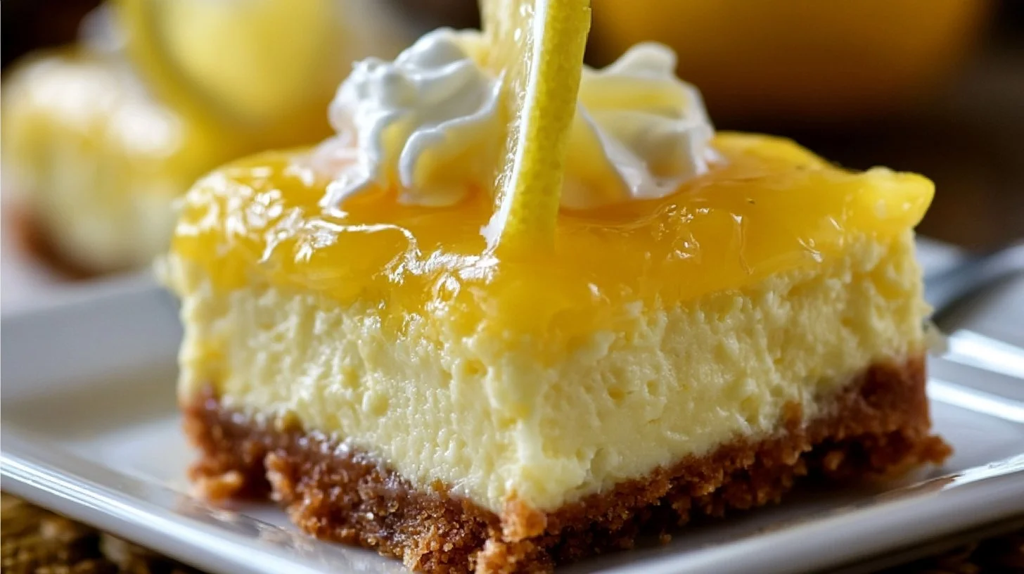 Tangy Lemon Cheesecake Bars