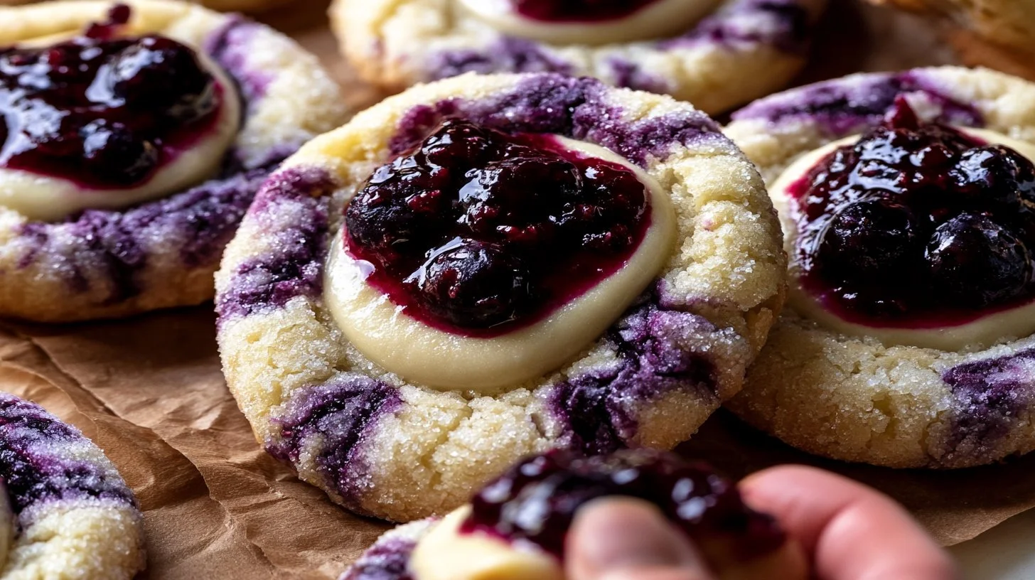 Gluten Free Blueberry Cheesecake Cookies