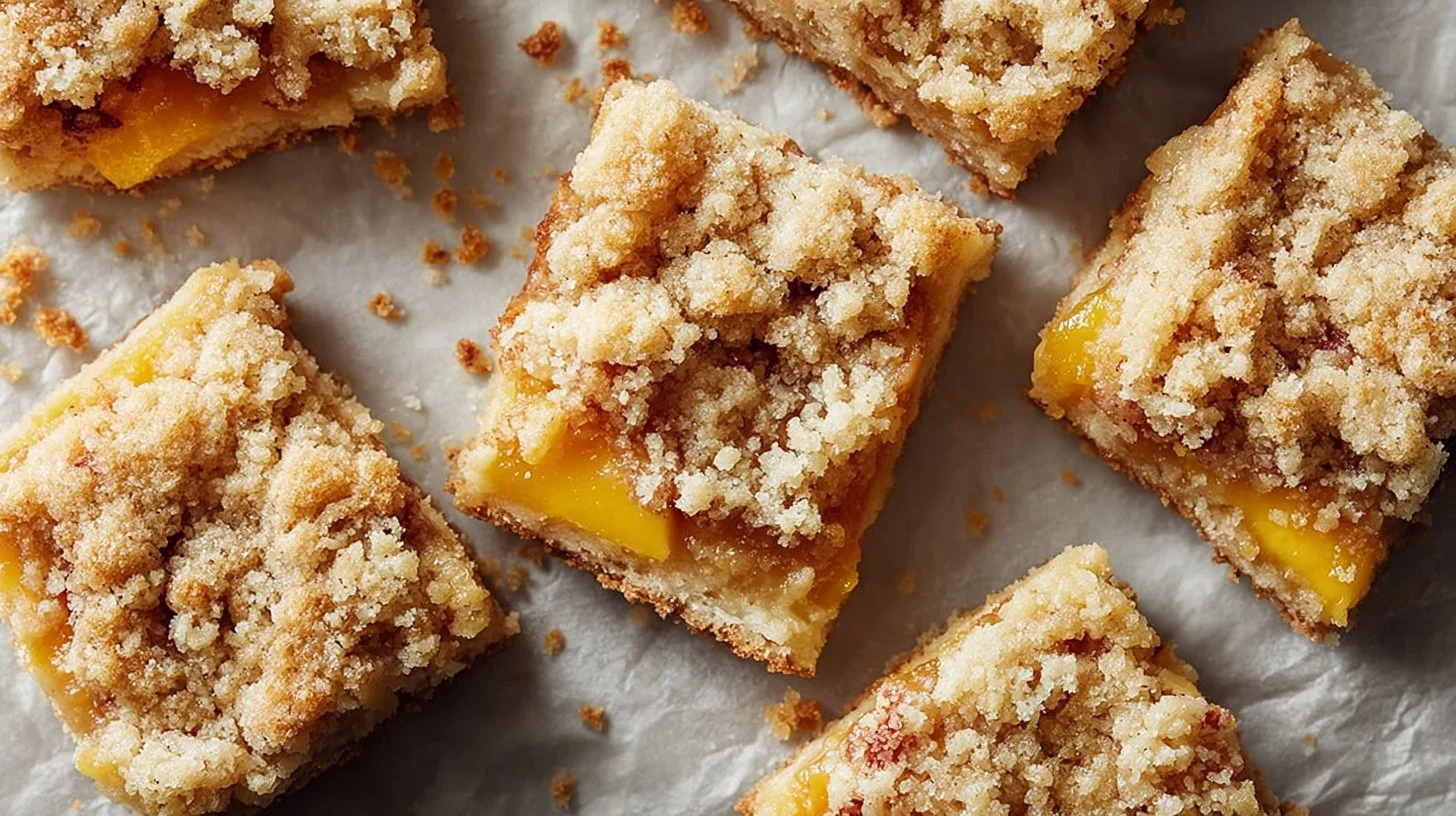 Heavenly Summer Peach Bars
