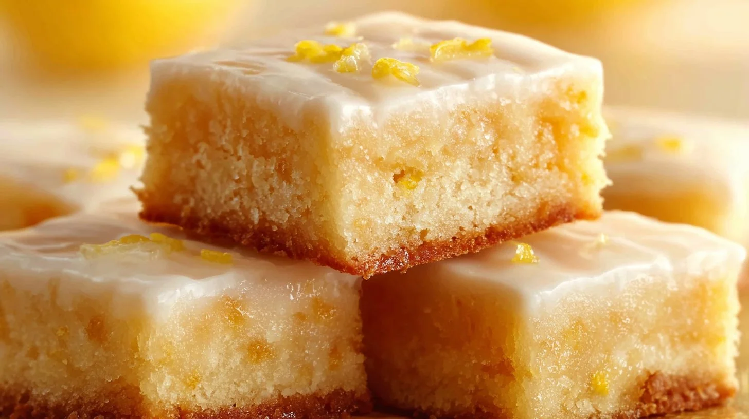 Lemon Blondie Bars with Fresh Lemon Flavor 2 Lemon Blondie Bars with Fresh Lemon Flavor