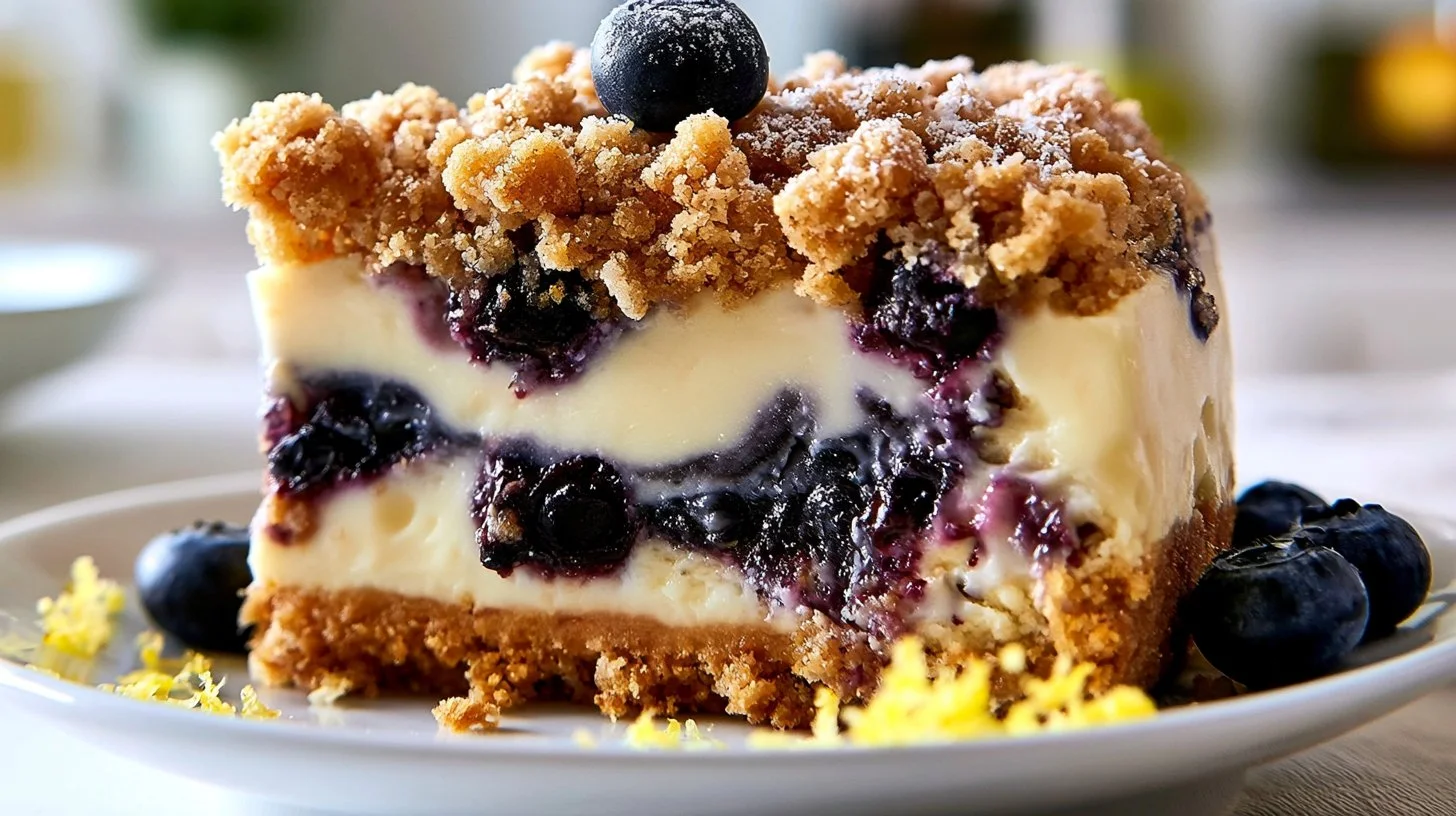 Lemon Blueberry Dream Cheesecake Delight