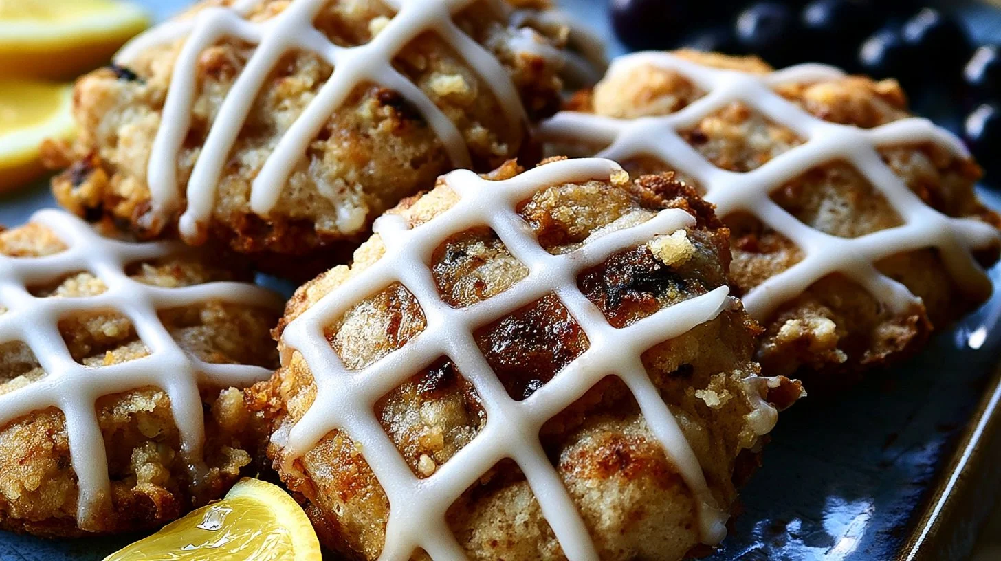 Lemon Blueberry Sourdough Muffins