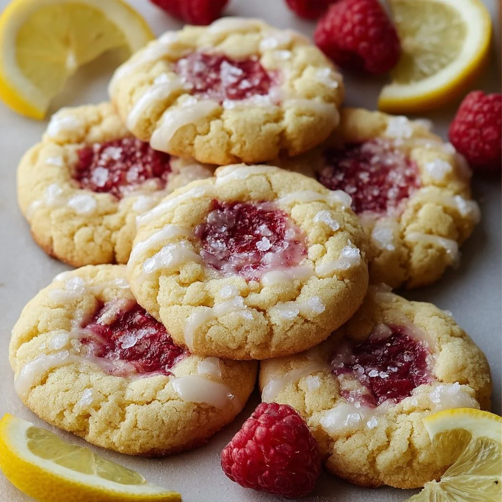 lemon-raspberry-cookies-2026-06-24-161551 Freshly baked lemon raspberry cookies topped with a sprinkle of sugar