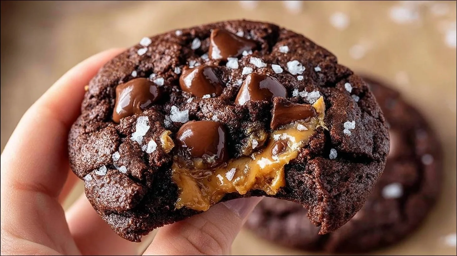 Peanut Butter Stuffed Chocolate Cookies