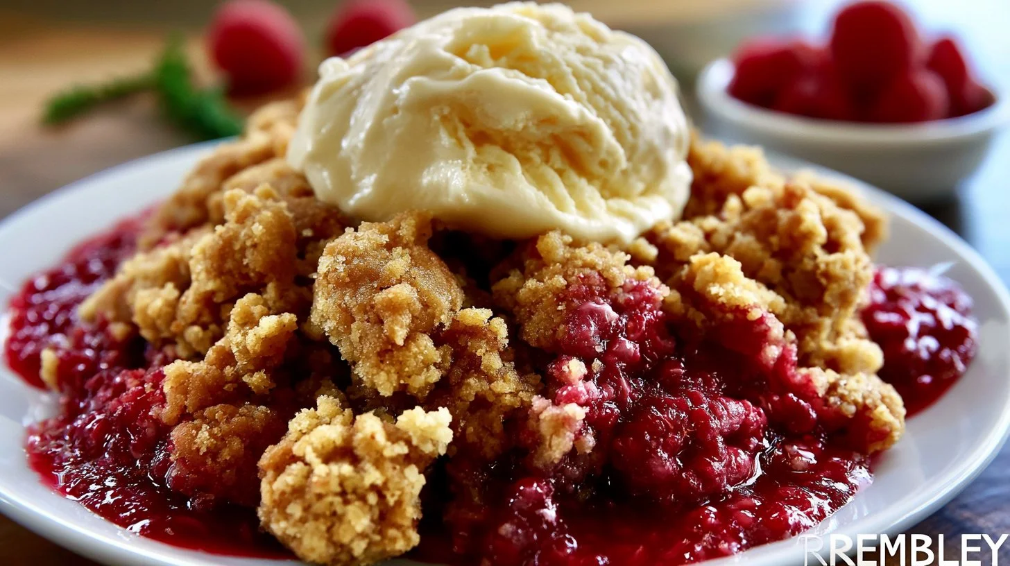 Quick and Easy Raspberry Crumble