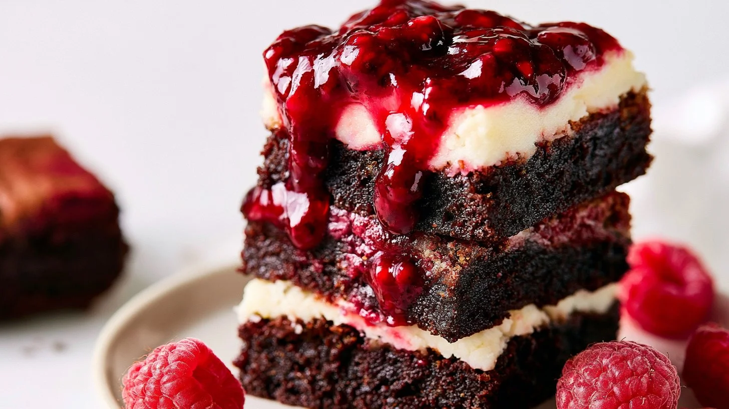 Raspberry Cheesecake Brownies