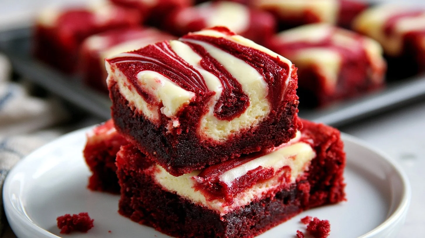 Red Velvet Cheesecake Brownies