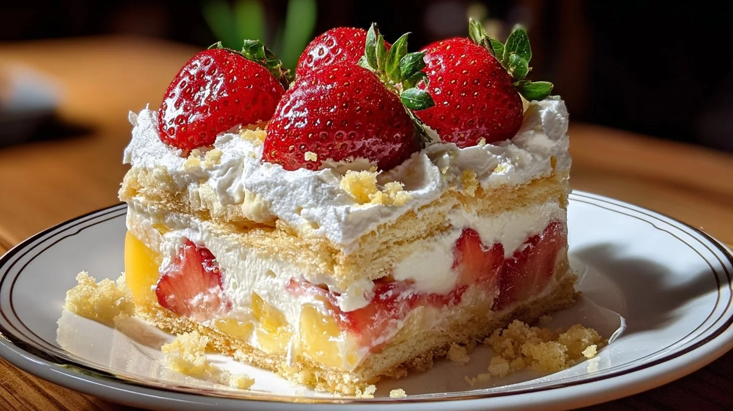 Strawberry Lemonade Lasagna