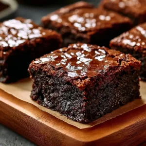 Deliciously fudgy sourdough brownies made from sourdough discard