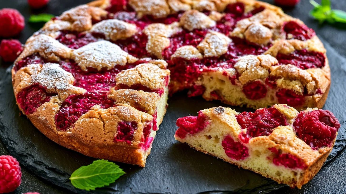 The Easiest Raspberry Coffee Cake