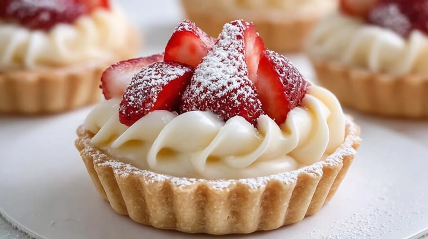 White Chocolate Mousse Tartlets