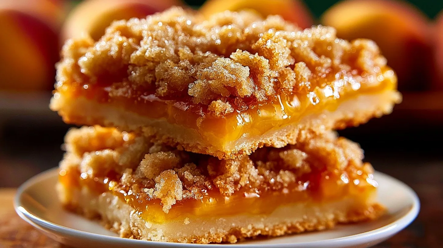 Peach Crumb Bars