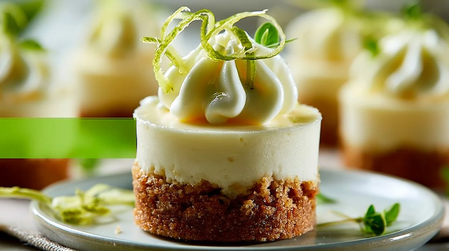 Zesty Mini Key Lime Cheesecake 2 Zesty Mini Key Lime Cheesecake