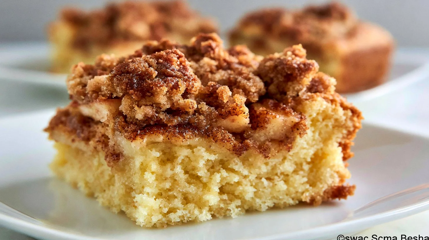 Apple Coffee Cake With Cinnamon Brown Sugar Crumb