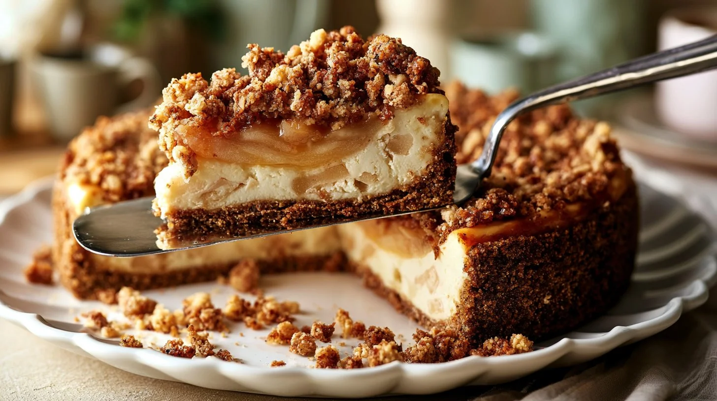 Apple Crumble Cheesecake