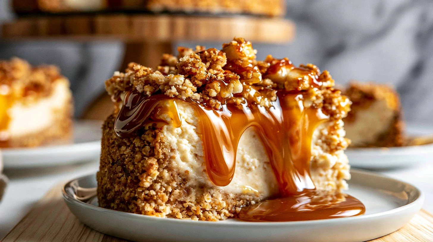 Apple Crumble Cheesecake