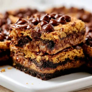 Delicious brown butter brookies combining cookies and brownies in one treat