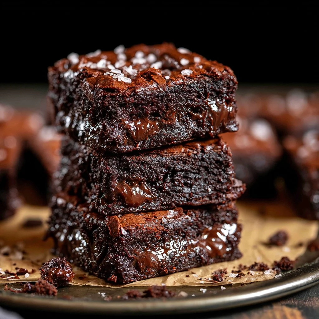 Delicious brown butter fudgy brownies featured in a delectable recipe