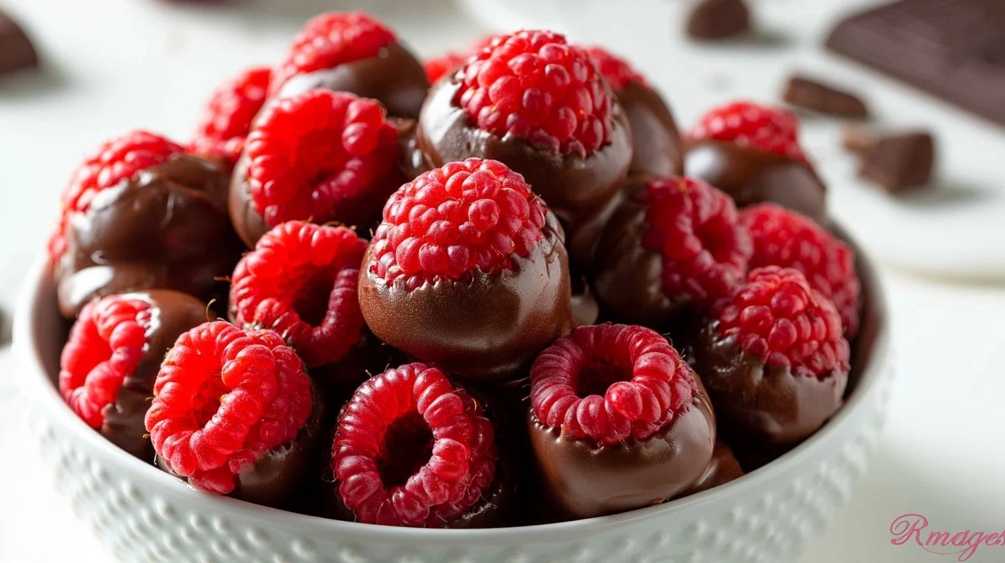 Chocolate-Dipped Raspberries 2 Chocolate-Dipped Raspberries