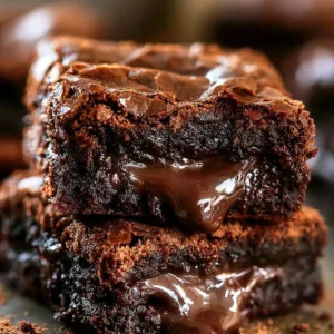 Deliciously Fudgy Brownies 2 Deliciously fudgy brownies fresh out of the oven with a glossy top