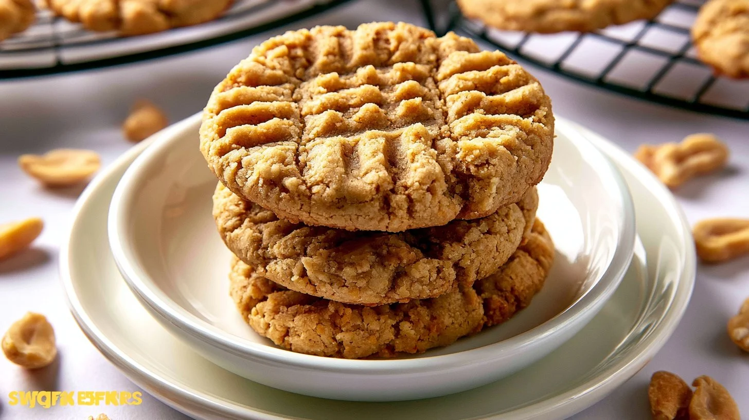 Easy 3 Ingredient Sugar Free Peanut Butter Cookies