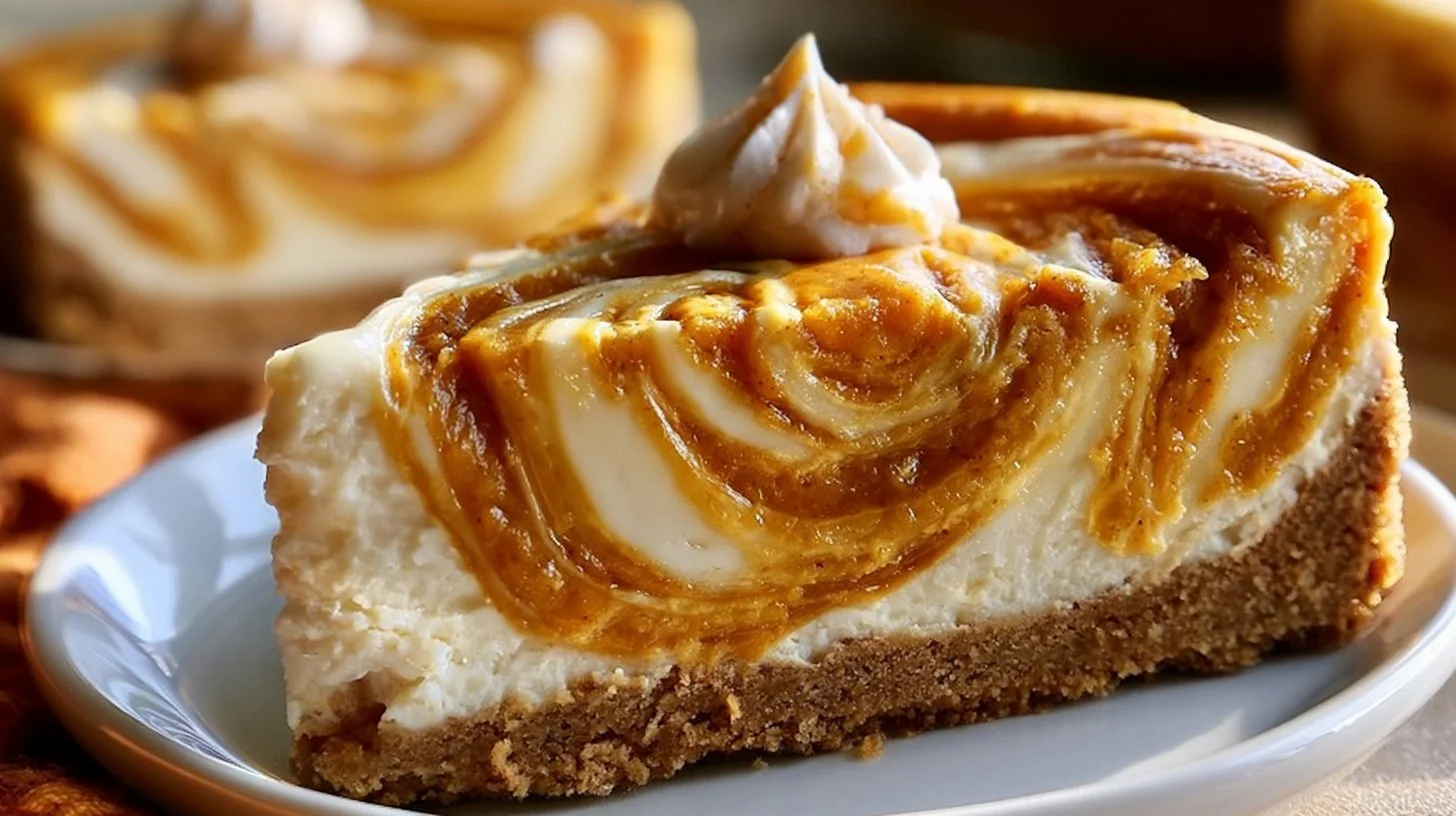 Pumpkin Swirl Cheesecake
