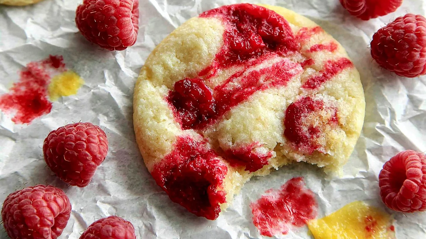 Easy Lemon Raspberry Cookies recipe 2 Lemon Raspberry Cookies
