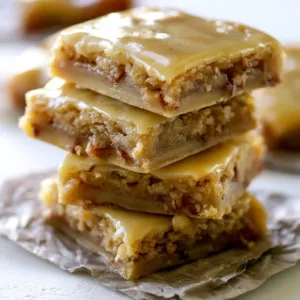 Maple Glazed Apple Blondies 3 Delicious maple glazed apple blondies topped with fresh apple slices