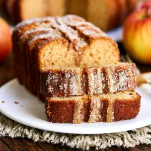 Moist Apple Cider Doughnut Loaf Cake 3 Moist Apple Cider Doughnut Loaf Cake showcasing warm spices and a rich texture