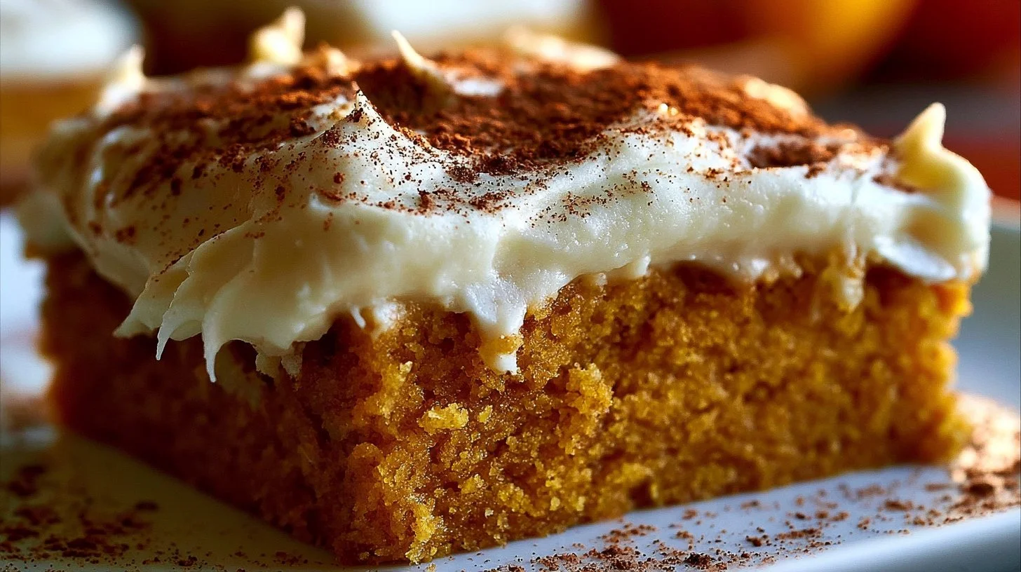 Pumpkin Bars with Cream Cheese Frosting