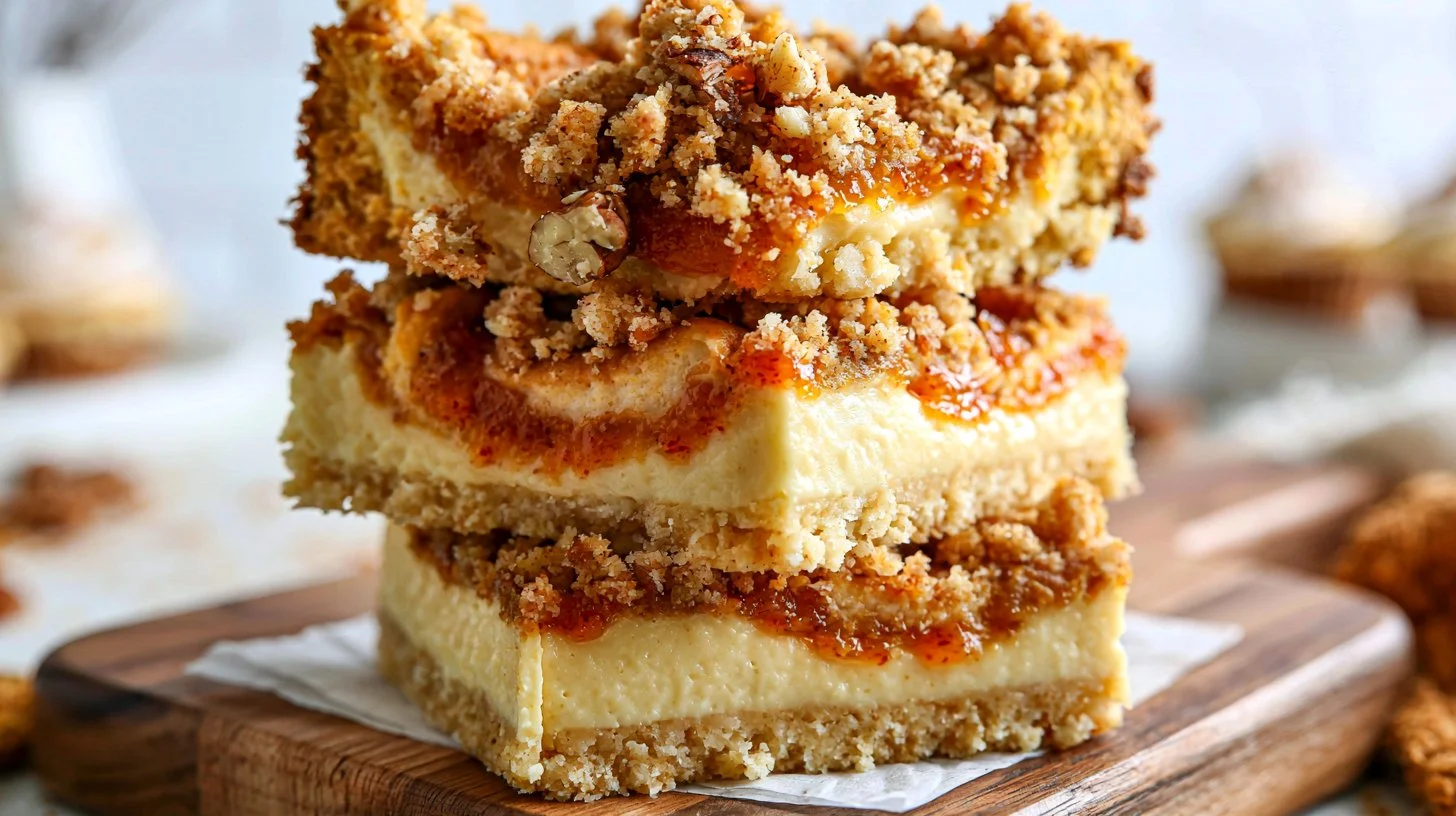 Pumpkin Cheesecake Bars