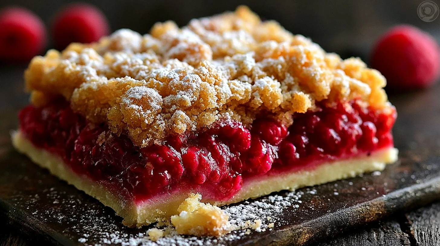 Rhubarb Shortbread Streusel Bars