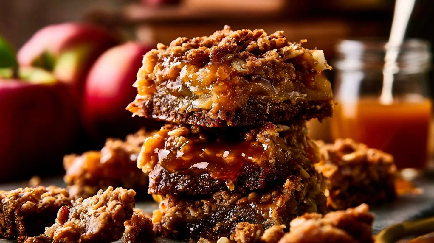 Salted Caramel Apple Pie Bars