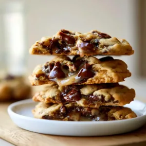 Easy Soft and Chewy Chocolate Chip Cookies 3 Freshly baked soft and chewy chocolate chip cookies on a cooling rack