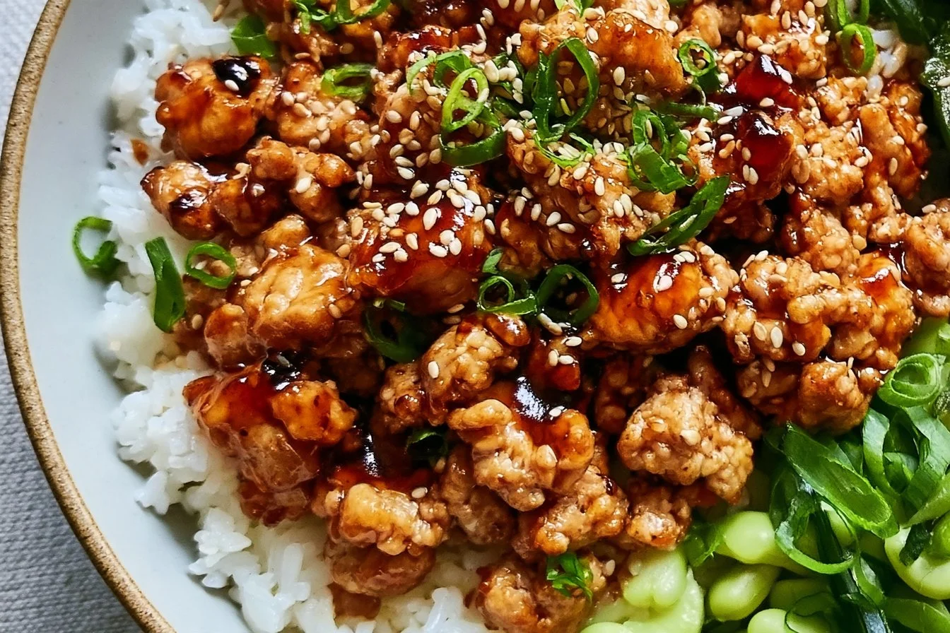Honey Garlic Ground Turkey: A 15-Minute Sticky Glazed Power Bowl