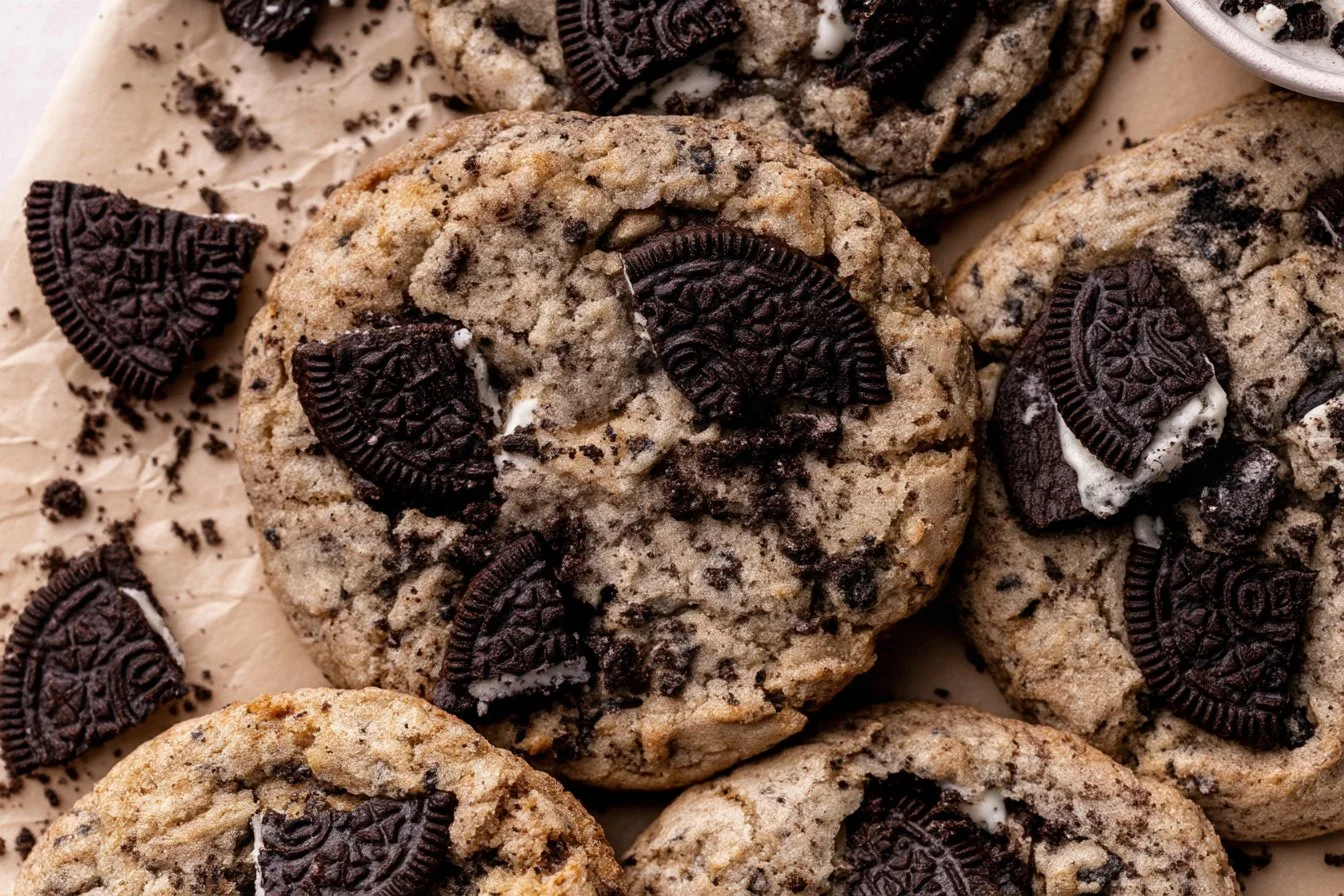 bakery-style-oreo-cheesecake-cookies-2026-10-02-153548 Bakery style Oreo Cheesecake Cookies with creamy filling and chocolate crust
