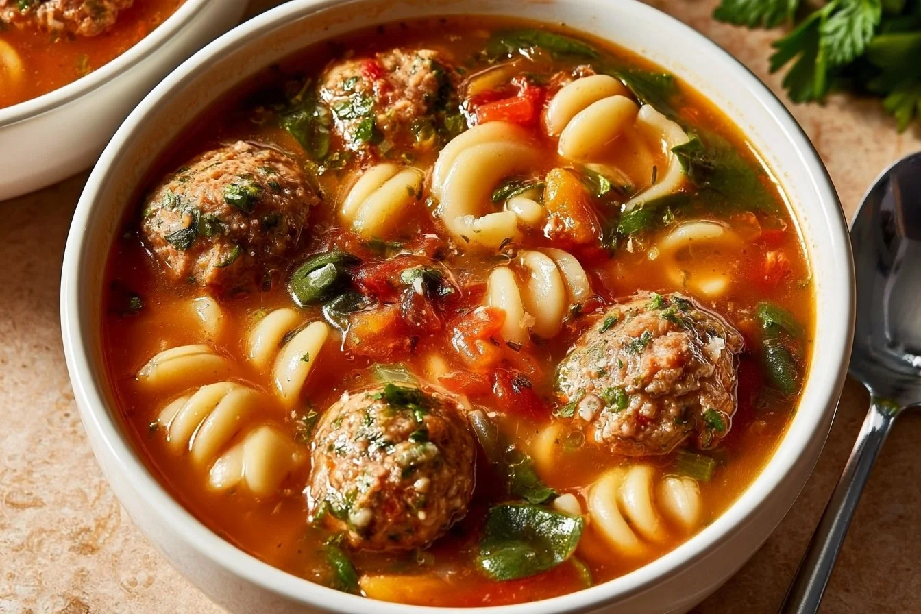 Meatball Soup Recipe | Delicious Soup Recipes, Meatball Soup Recipes, Easy Soup Recipes