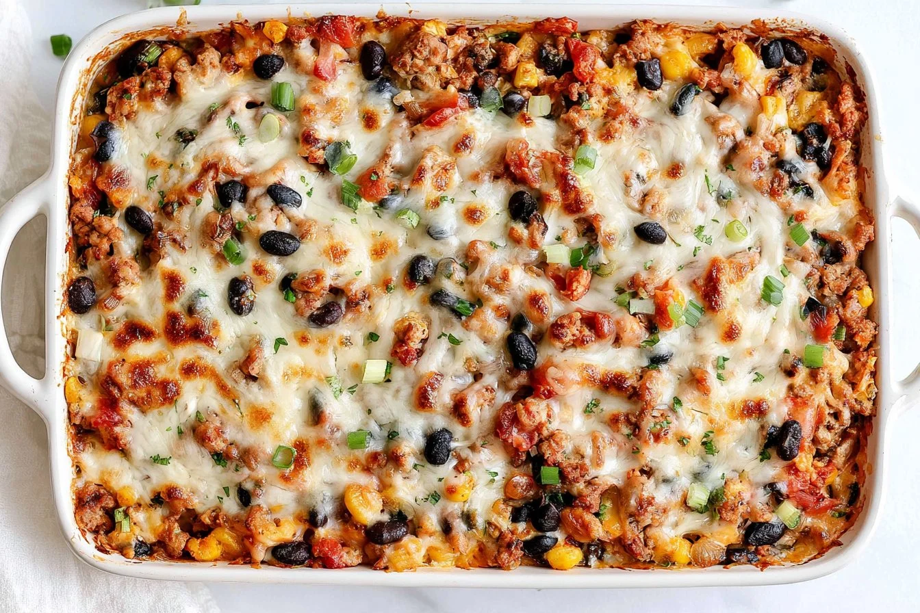 Ground Turkey Taco Casserole
